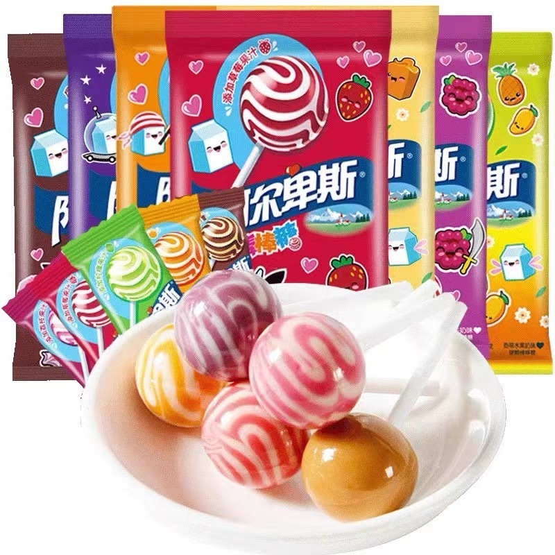 Hot Selling Alpine Lollipop 10g Exotic Snack Candy Multiple Flavors Individually Packaged