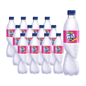 A variety of flavored carbonated drinks from  fruity carbonated soft drinks