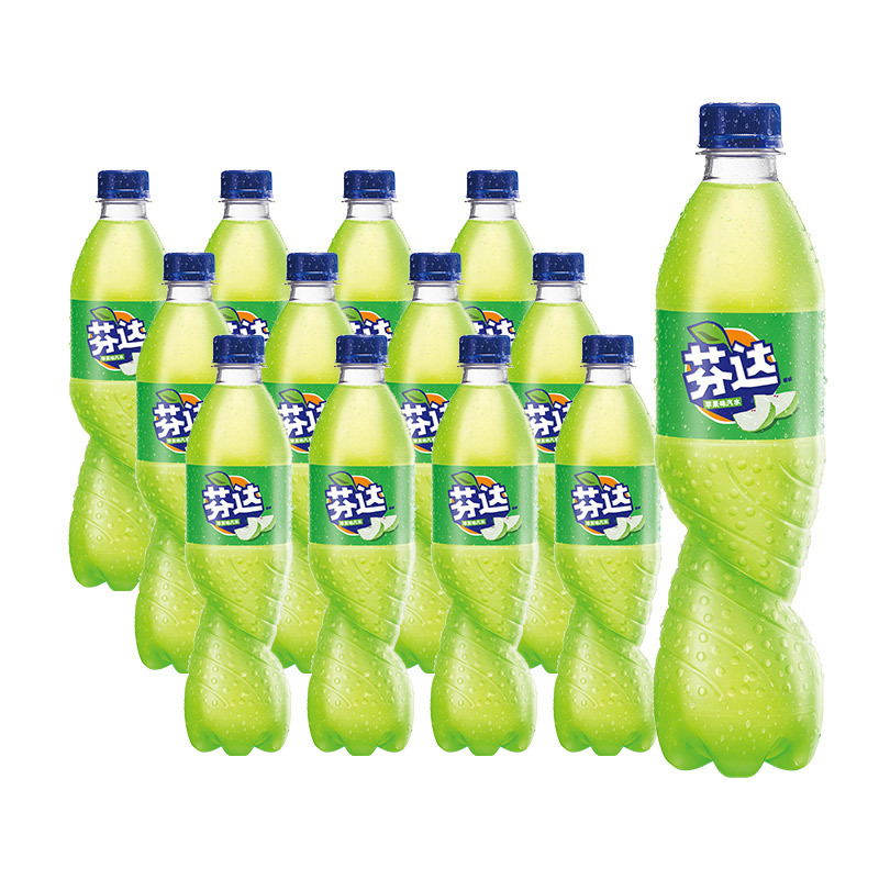 A variety of flavored carbonated drinks from  fruity carbonated soft drinks