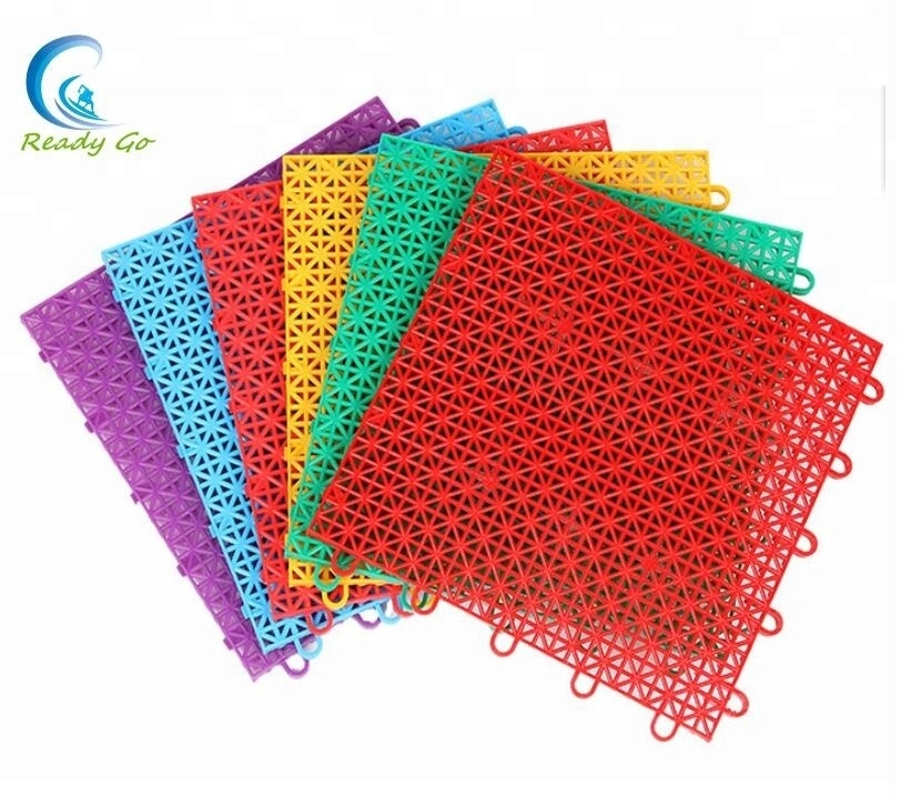 Interlocking Flooring Roller Skating Outdoor Roller Skating Flooring  Plastic hockey rink Interlocking  tile Flooring