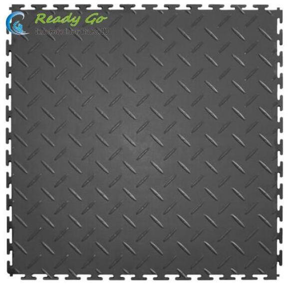 Qingdao Garage diamond interlocking tile flooring ,interlocking pvc garage  pvc floor tiles cover sheet