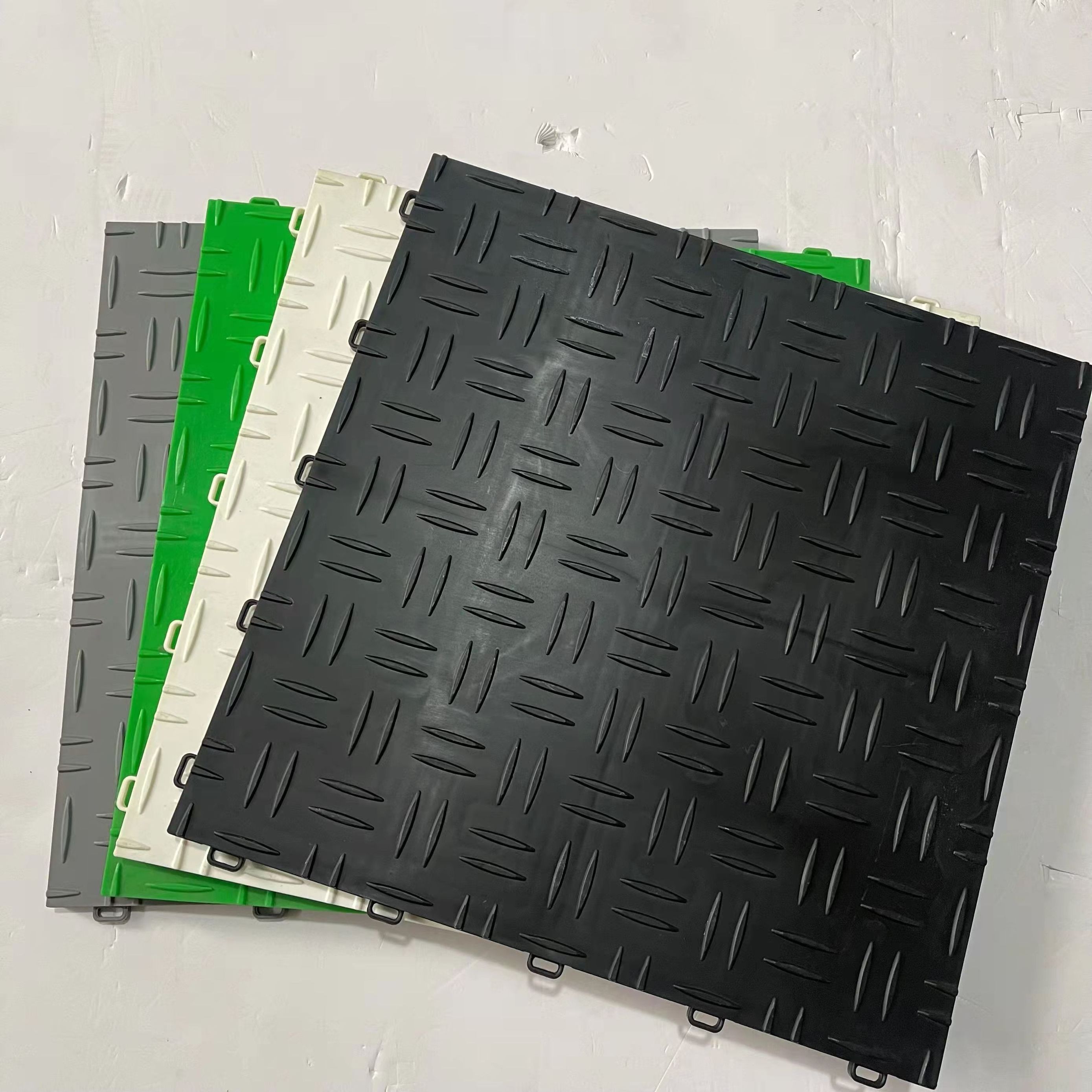 Qingdao Garage diamond interlocking tile flooring ,interlocking pvc garage  pvc floor tiles cover sheet