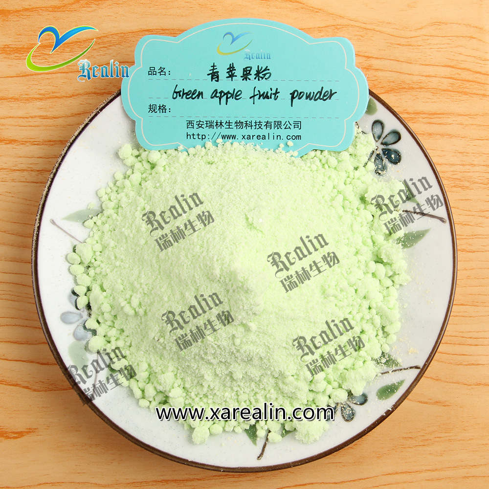 Food Beverage Additives Pure Natural Fruit Flavor Powder Green Apple Juice Powder