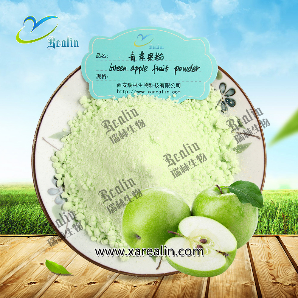 Food Beverage Additives Pure Natural Fruit Flavor Powder Green Apple Juice Powder