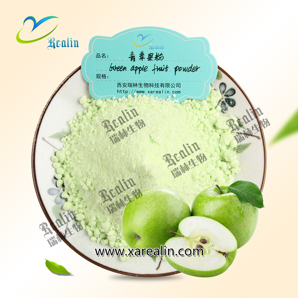 Food Beverage Additives Pure Natural Fruit Flavor Powder Green Apple Juice Powder