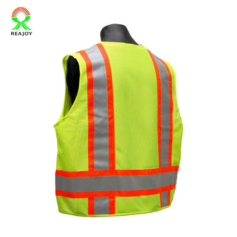 Custom reflective warning ansi class 2 safety vest