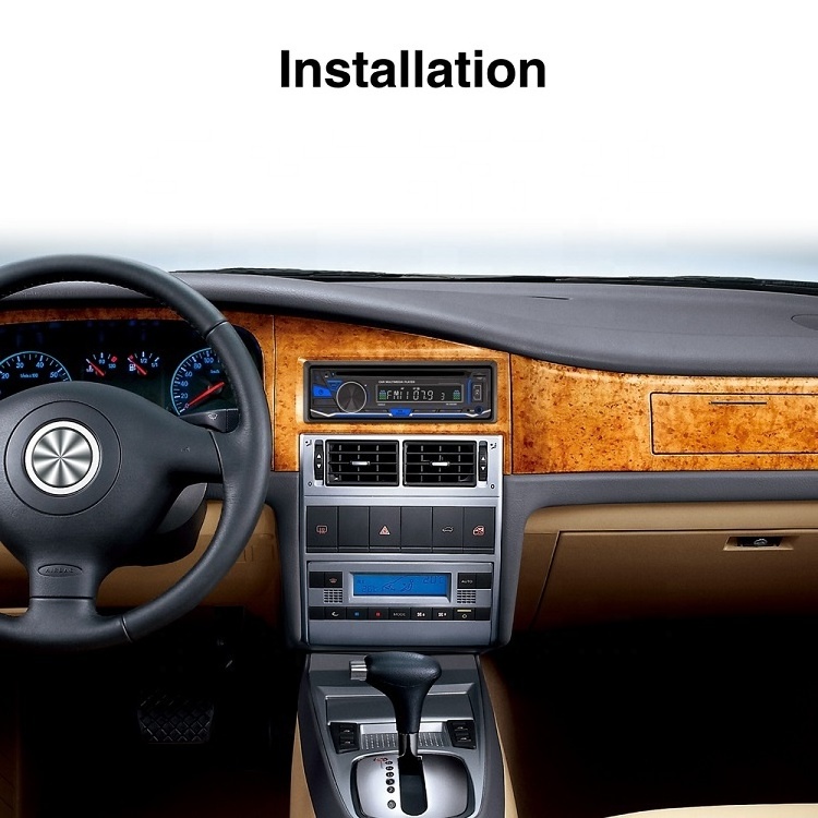 Single Din In Dash Electronic Anti- Shock CD DVD FM / AM / RDS Radio Stereo AUX SD Card Slot Car MP3 MP5 Mulltimedia Player