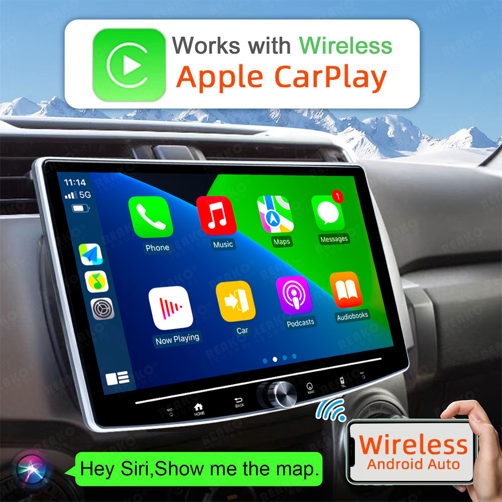 2+32GB Autoradio Android Car Radio 10.1 Inch Split Screen GPS Navigation Wireless Carplay Single Din Car Stereos For Car