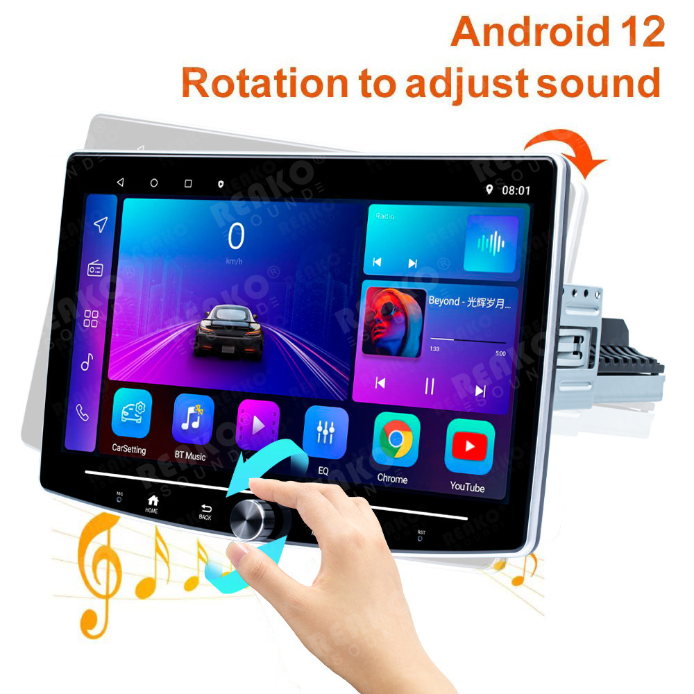 2+32GB Autoradio Android Car Radio 10.1 Inch Split Screen GPS Navigation Wireless Carplay Single Din Car Stereos For Car