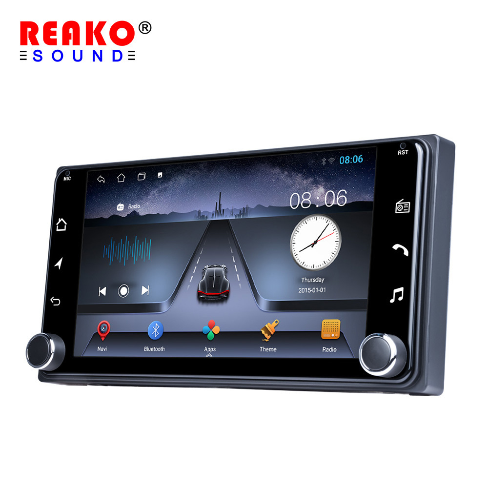 7 Inch Touch Screen Android Car Radio For Toyota Corolla Universal Car DVD With 2 Knob 2Din Android 13 GPS Carplay Car Stereo