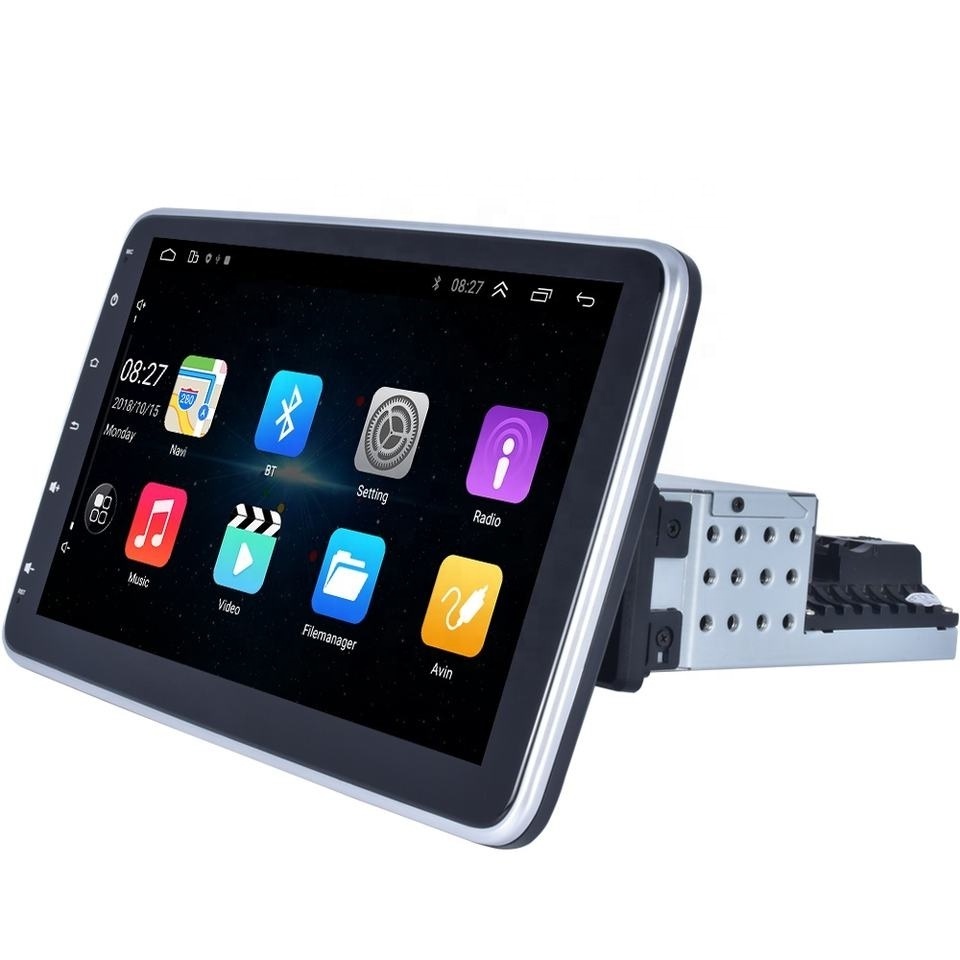 Hot Sell 10.1 Inch Adjustable Screen 1 Din Car Video Universal Car Radio Stereo WIFI GPS FM BT Android Car Stereo