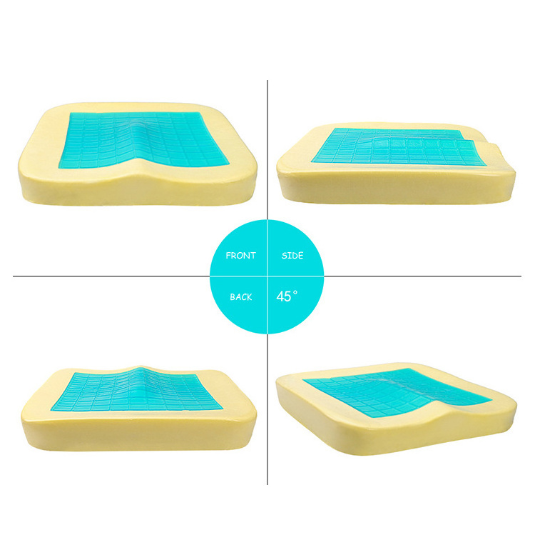 hot sale comfortable silicon gel memory foam seat cushion