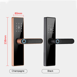 2023 New Waterproof Smart Lock wifi App Smart Door Lock Aluminum Fingerprint Inside Digital Handle Keyless Smart Lock