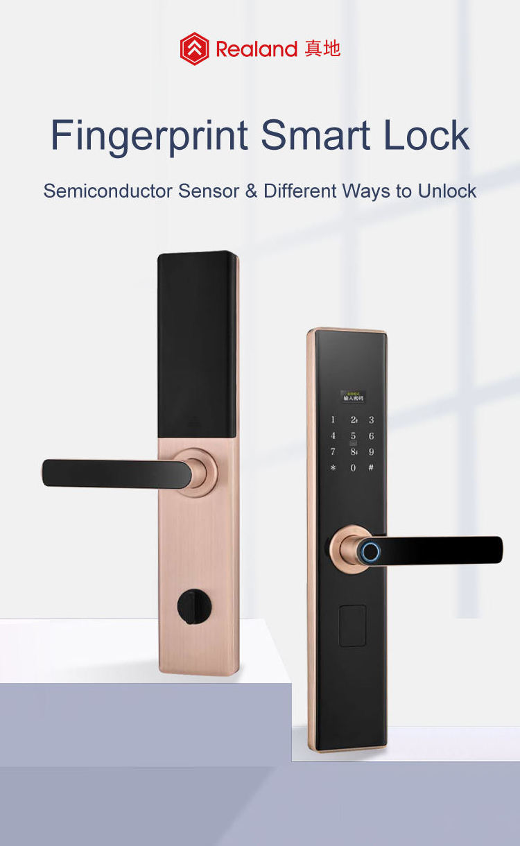 2023 Apartment Residence Fingerprint Door Lock Standalone IC Card Touch Keypad Lock and Scramble Password Unlock Smart Locks