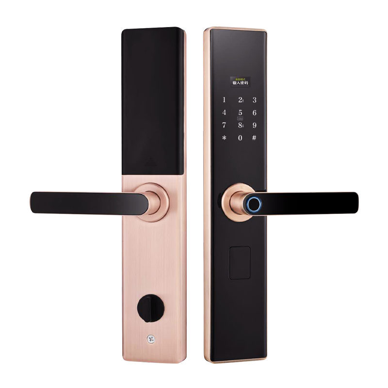 2023 Apartment Residence Fingerprint Door Lock Standalone IC Card Touch Keypad Lock and Scramble Password Unlock Smart Locks