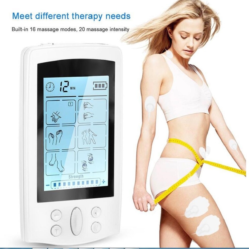 Mini and Portable Digital Therapy Machine Electronic Pulse Massager TENS and EMS device for Body Neck Pain