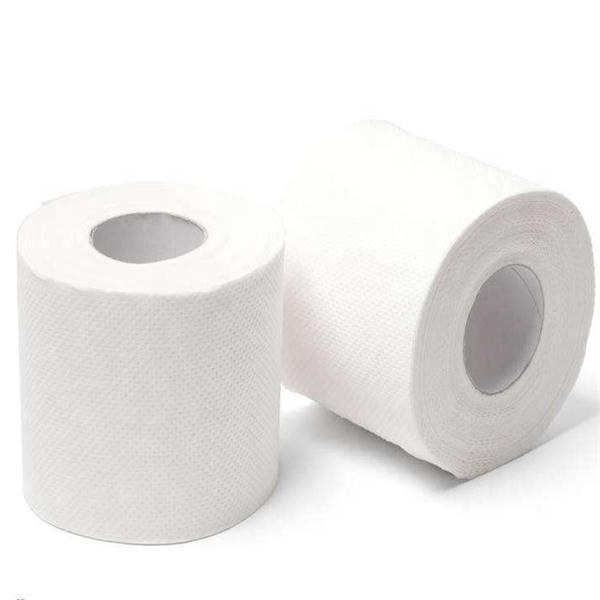 Customized Virgin Wood Pulp Bathroom Hotel Tissue 2-4 Ply Embossing/Plain Toilet Paper 12-24 Rolls Made from Bamboo