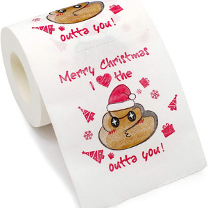 Customized Printed Colored Toilet Paper Roll 2ply 3ply Prank  Novelty Toilet Tissue