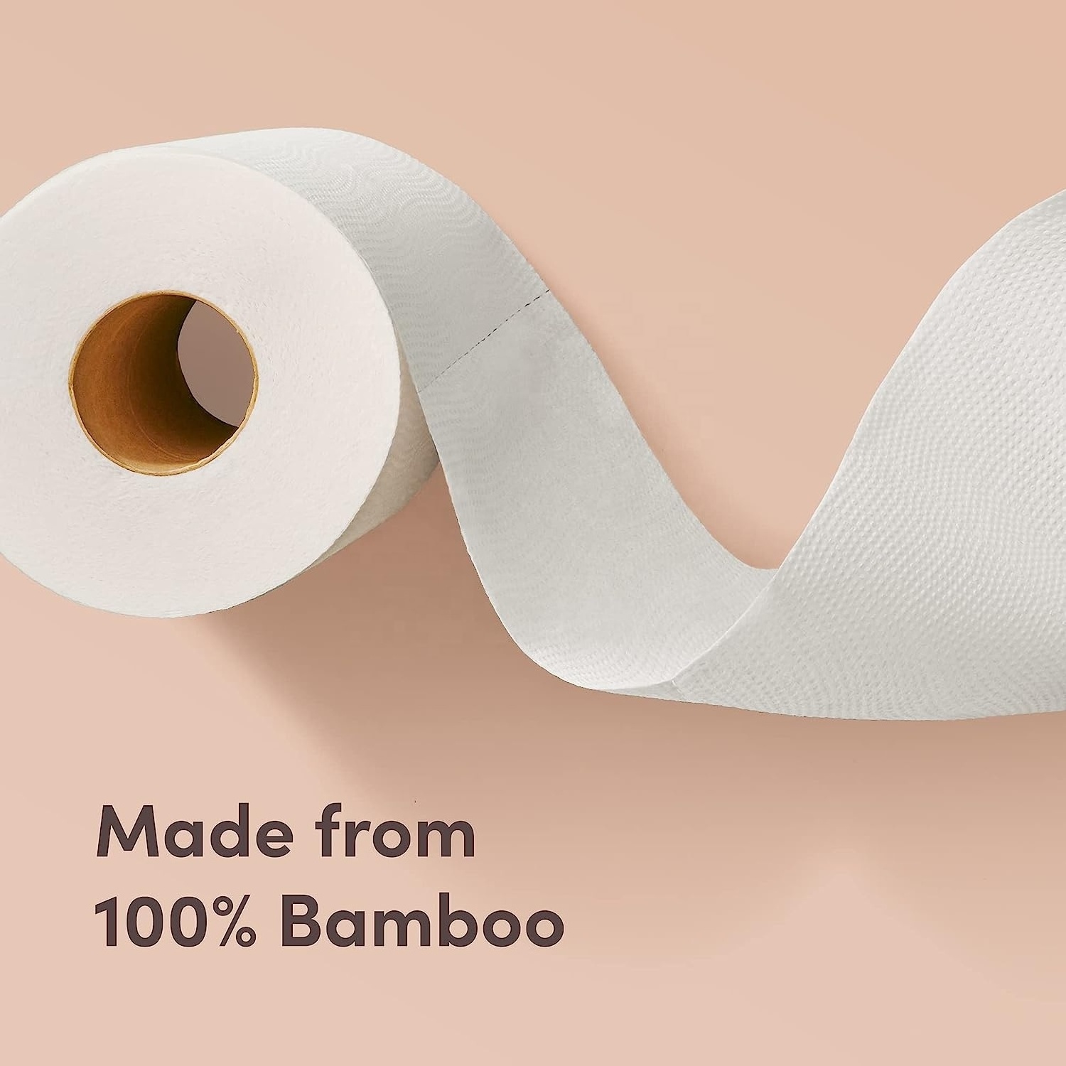 Bamboo Toilet Paper Eco Friendly Toilet Paper 3-ply 300 Sheets White Plain Bamboo Pulp FSC C & S Paper Toilet Tissue Tree Free