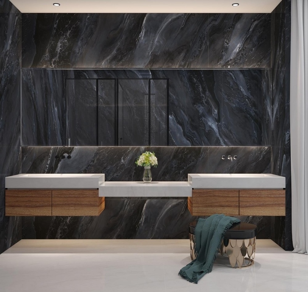 Black Marble Tile Matt Marquina Bathroom Tiles Ceramic Floor Porcelain Tiles