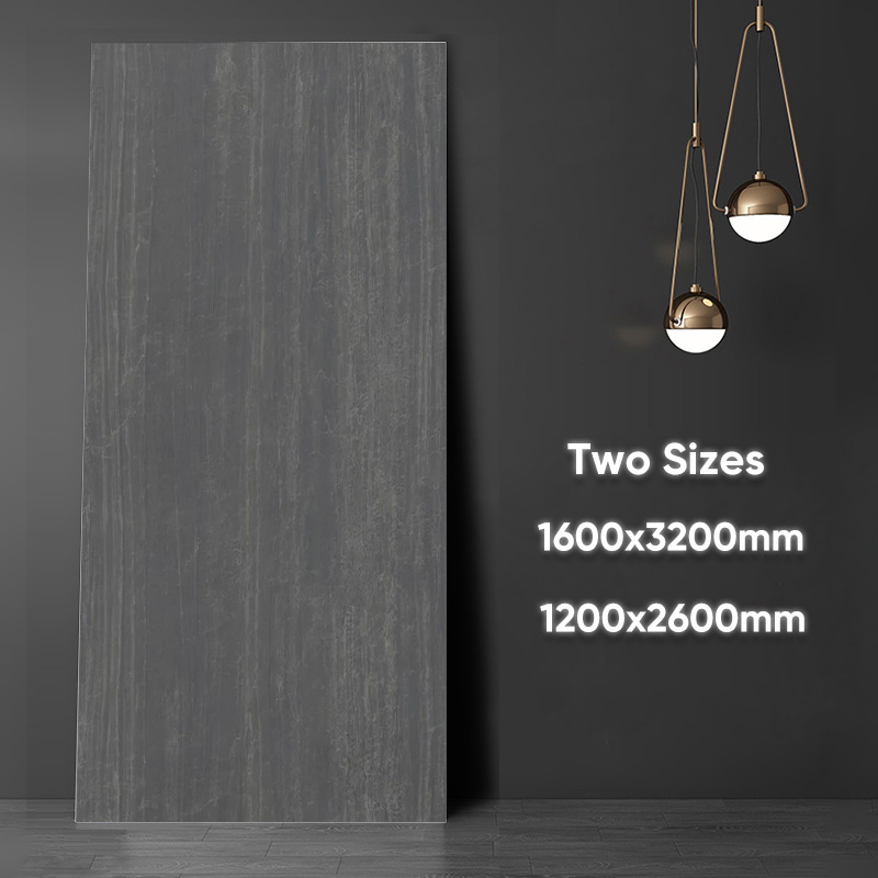 Nero Supremo Black Quartz Stone Natural Marble 3200*1600Mm Large Format Panel Slate Glazed Porcelain Wall Ceramic Slab