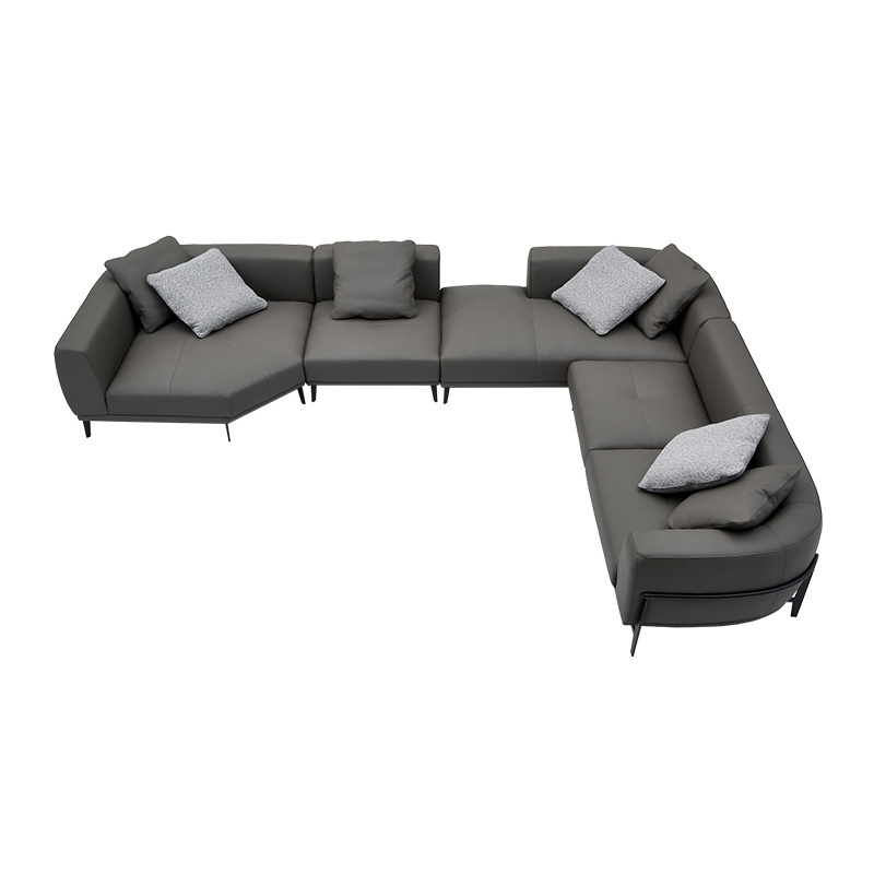 Sofa Furniture Modern Couch 3 Piece Deep Sectional Leather Corner Sofa 12 Seater Sofa Set For Livingroom