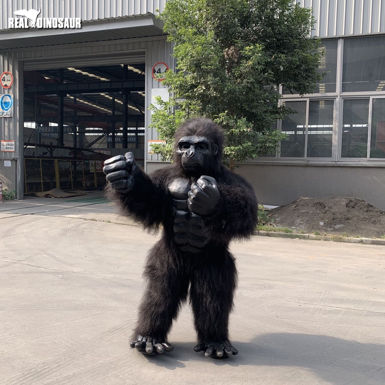 High Density Sponge Inflatable Gorilla Mascot Realistic Costume For Adult