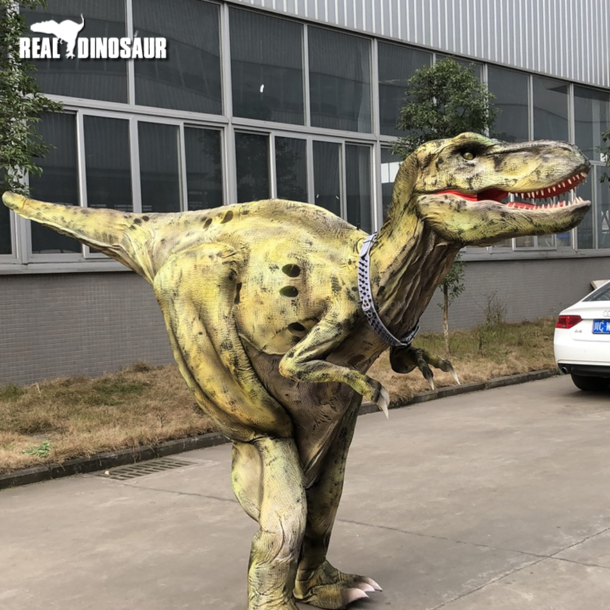 Giant T-Rex Costume 6.5 Meters Long Life Size Adult Realistic Mechanical Dinosaur Costume