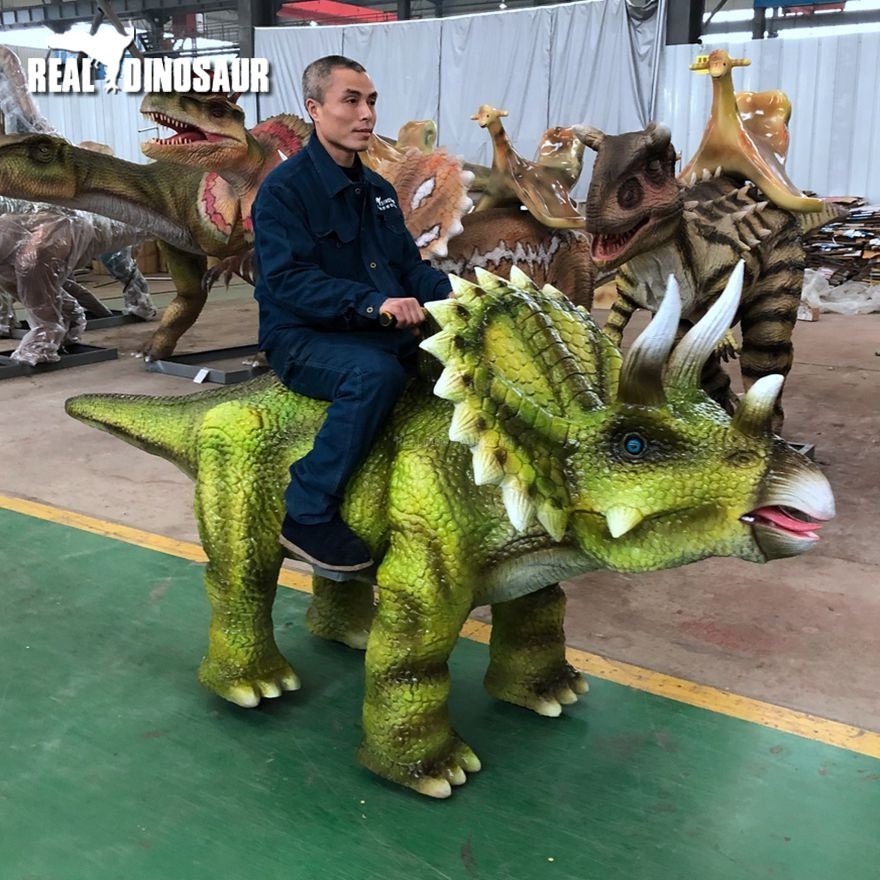 Ride On Electric Animatronic Dinosaur Game Machine Walking Dinosaur ...