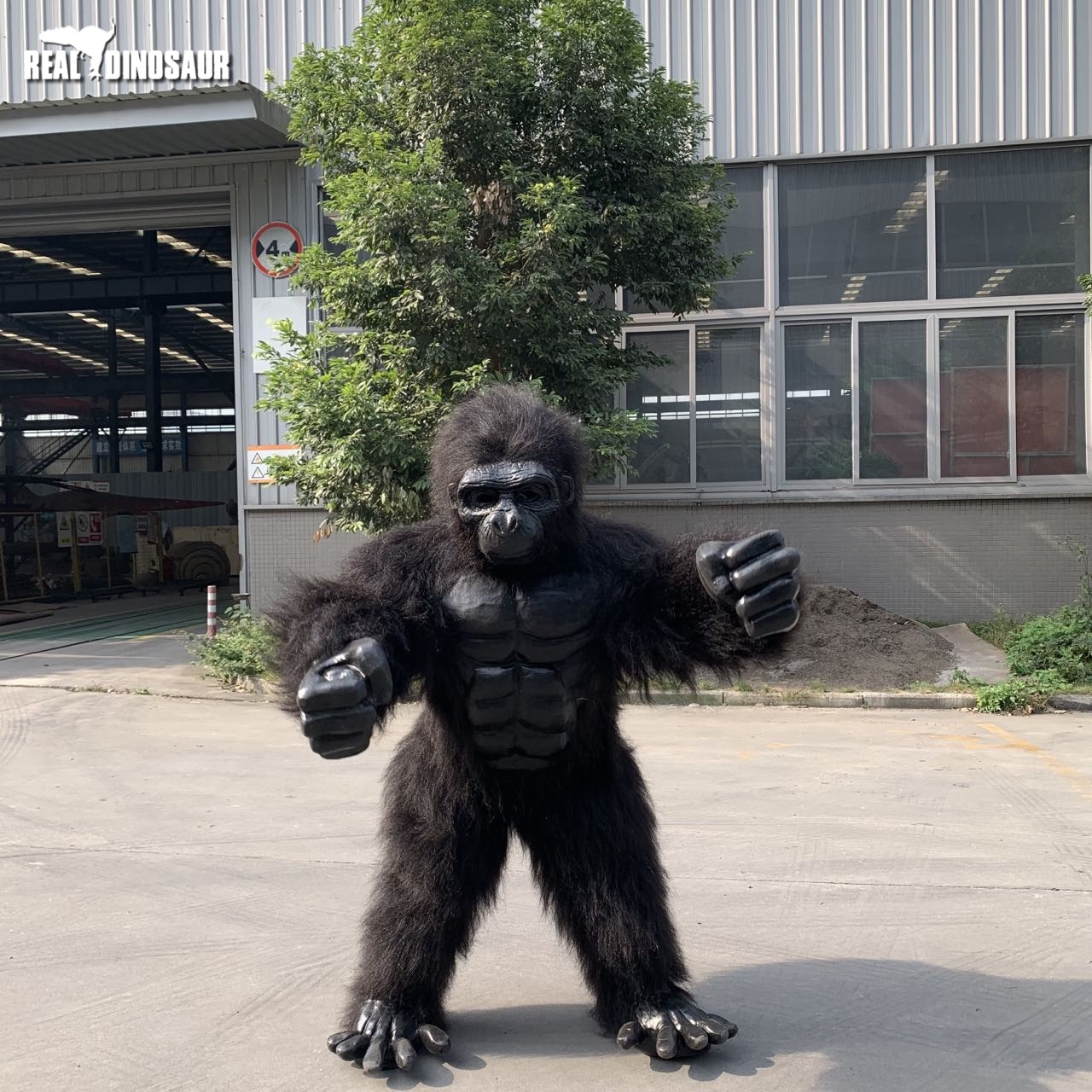 High Density Sponge Inflatable Gorilla Mascot Realistic Costume For Adult