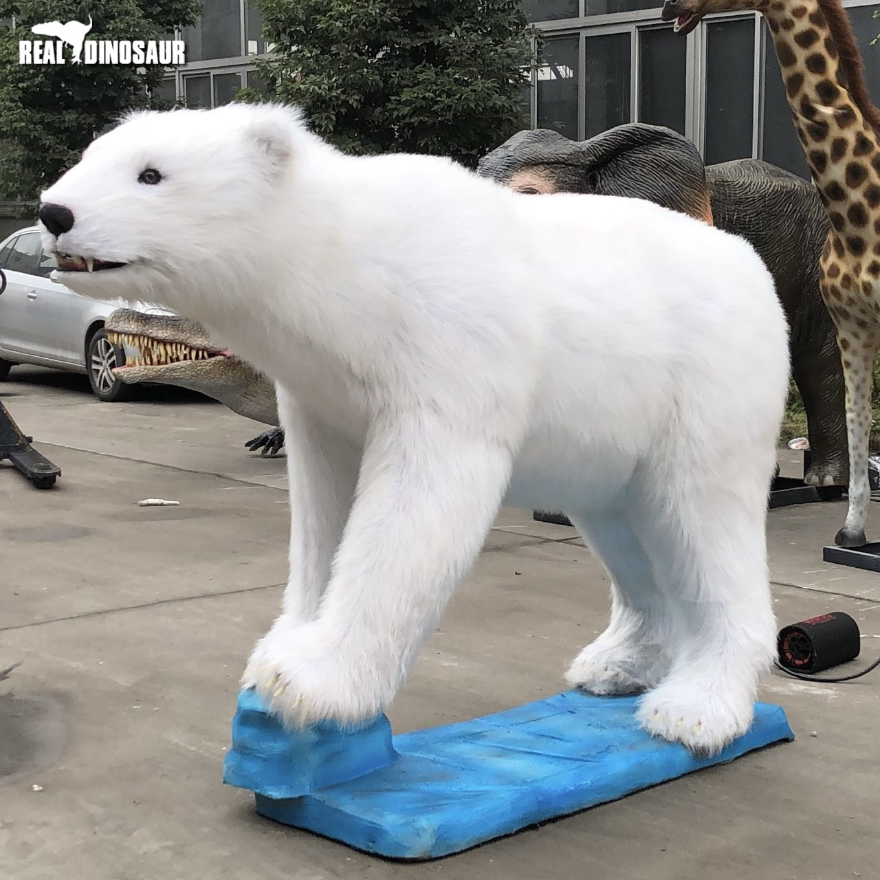 Realistic Texture Bear Animatronic Animal Model Polar Bear