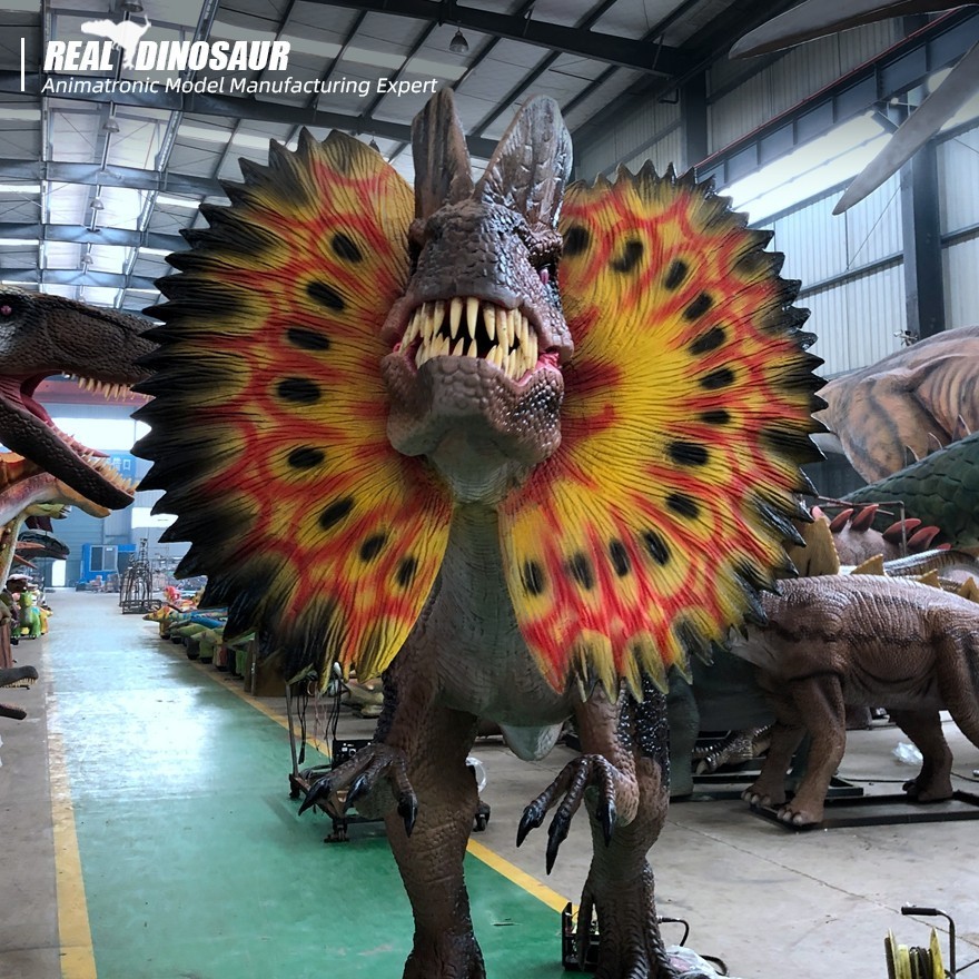 Amusement park life size dinosaur robot animatronic dinosaur for sale