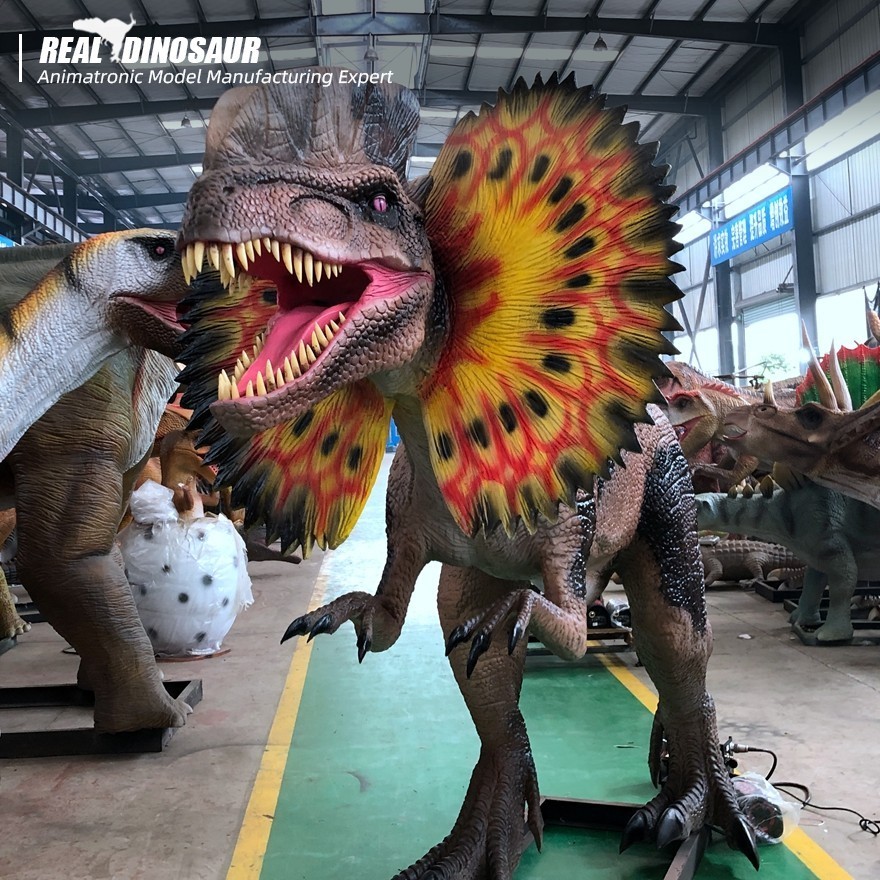 Amusement park life size dinosaur robot animatronic dinosaur for sale