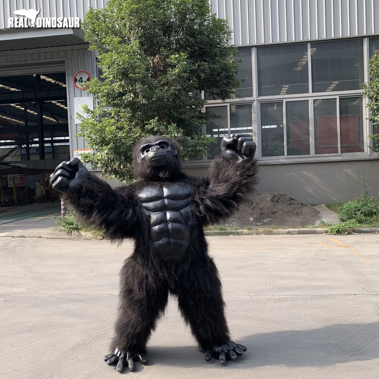 High Density Sponge Inflatable Gorilla Mascot Realistic Costume For Adult