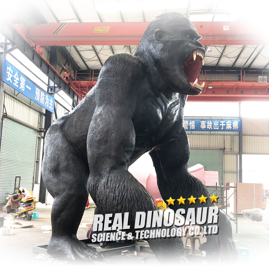 7 Meters Height Life Size Realistic Moving Gorilla Animatronic King  K ong For Sale