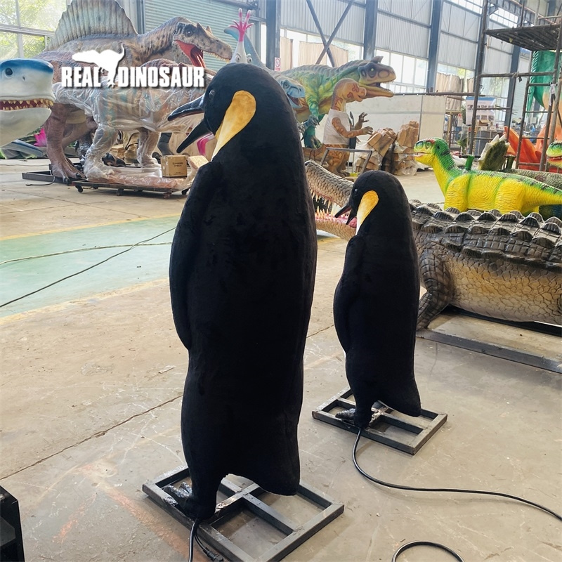 Life size animated Penguin model animatronic animal models