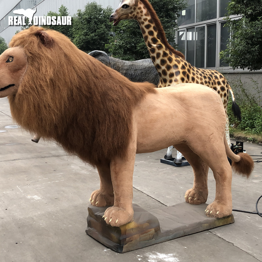 Outdoor Playground Equipment  Animal Model Life Size Lion