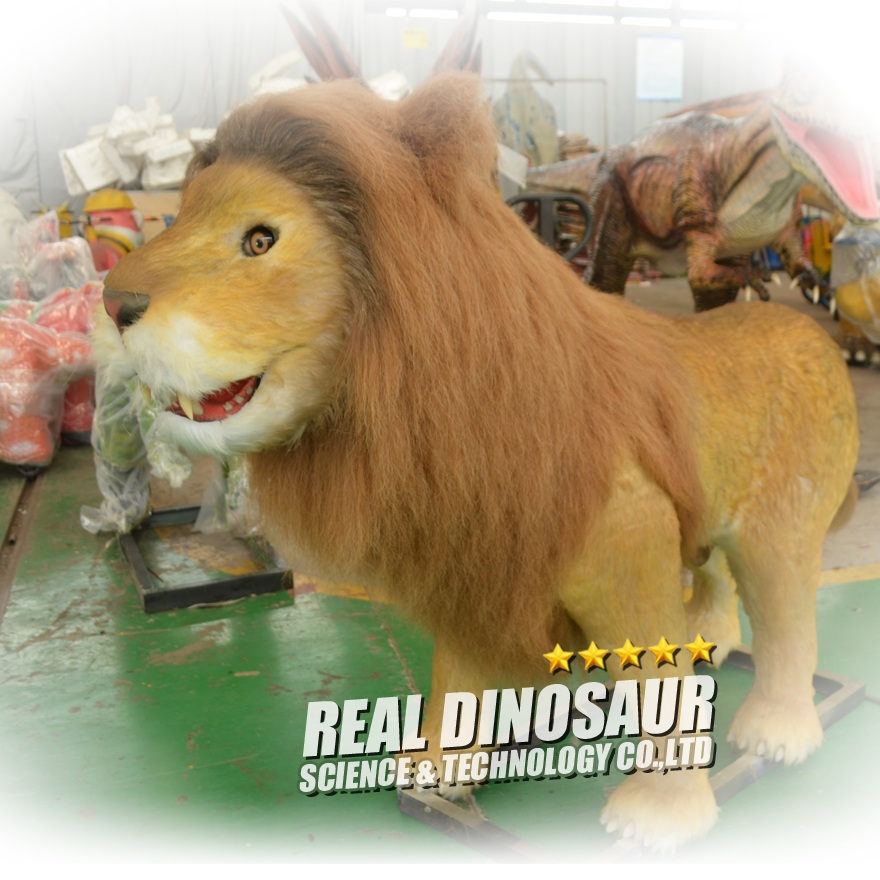 Animal Zoo Attraction Animatronic Lion for Customization