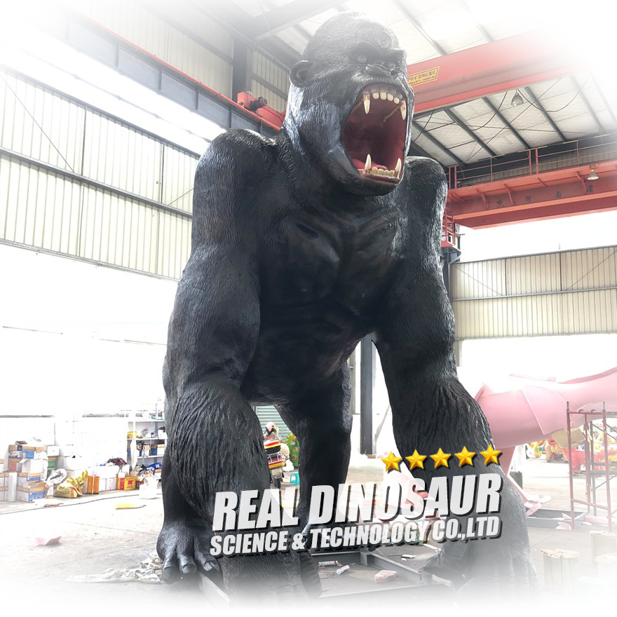 Theme Park Life Size Robotic King Kong Animal