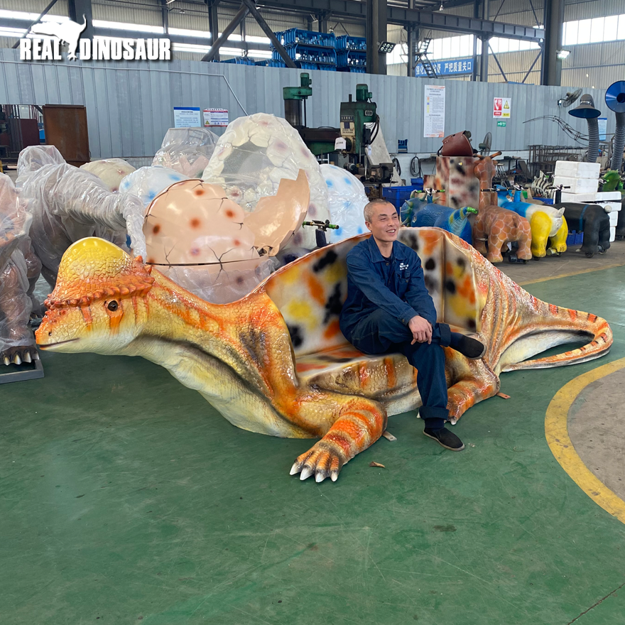 Dinosaur Factory Selling Decoration Attractive Dinosaur Sculpture Chairs Dinosaur Prop For Sale