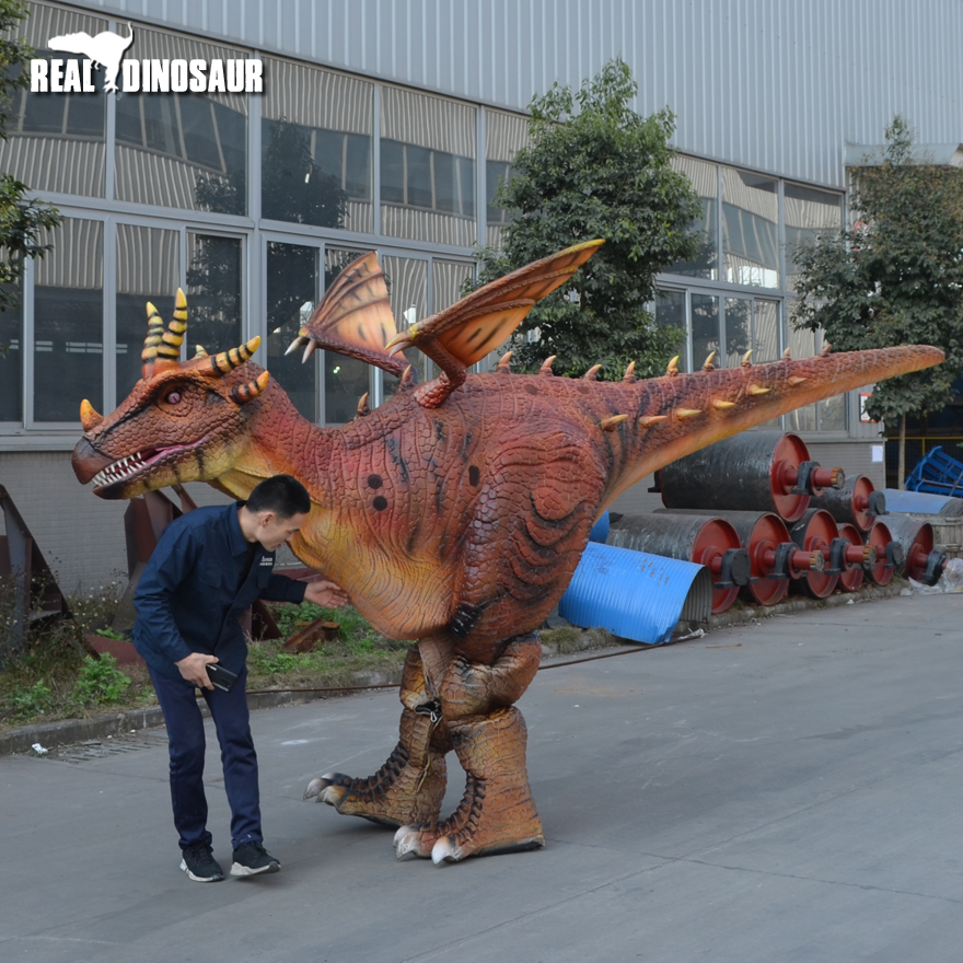 Realistic walking dinosaur robotic costumes adults