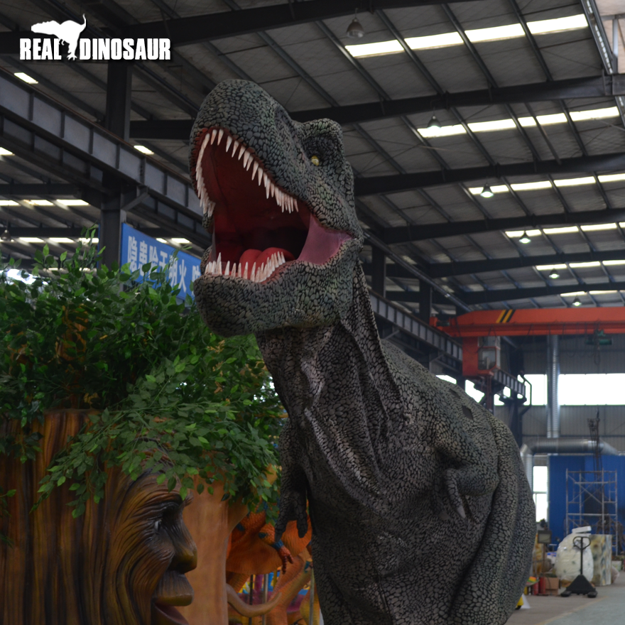 Giant T-Rex Costume 6.5 Meters Long Life Size Adult Realistic Mechanical Dinosaur Costume