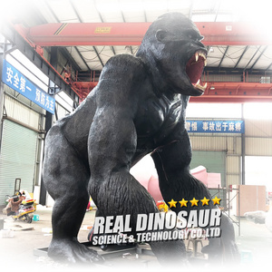 Theme Park Equipment Life Size Gorilla Animatronic King Kong Model