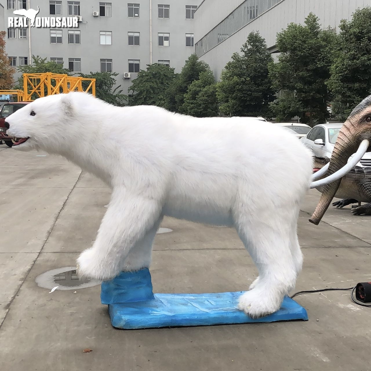 Realistic Texture Bear Animatronic Animal Model Polar Bear