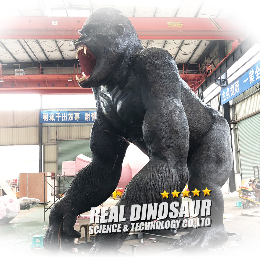 7 Meters Height Life Size Realistic Moving Gorilla Animatronic King  K ong For Sale