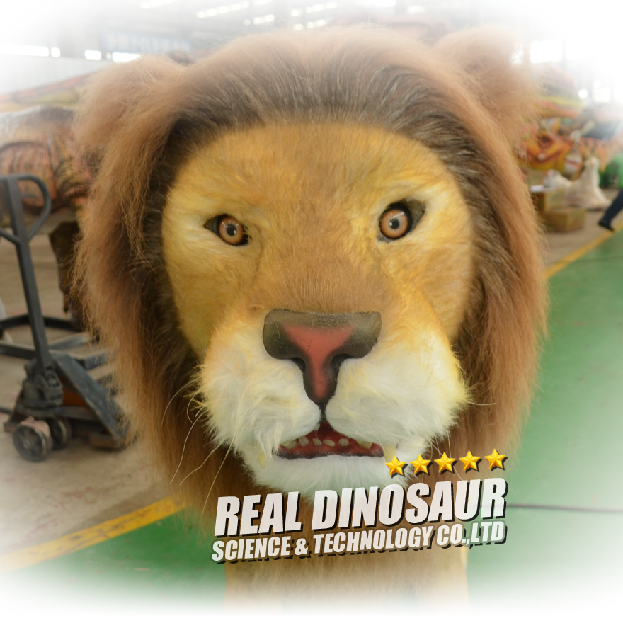 Animal Zoo Attraction Animatronic Lion for Customization