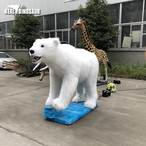 Amusement Park Life Size Animatronic Polar Bear Model for Sale