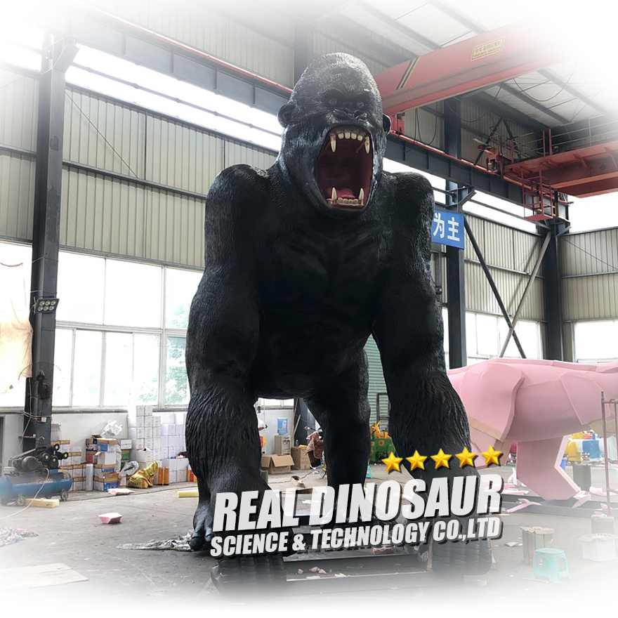 Theme Park Life Size Robotic King Kong Animal