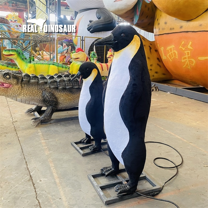 Life size animated Penguin model animatronic animal models