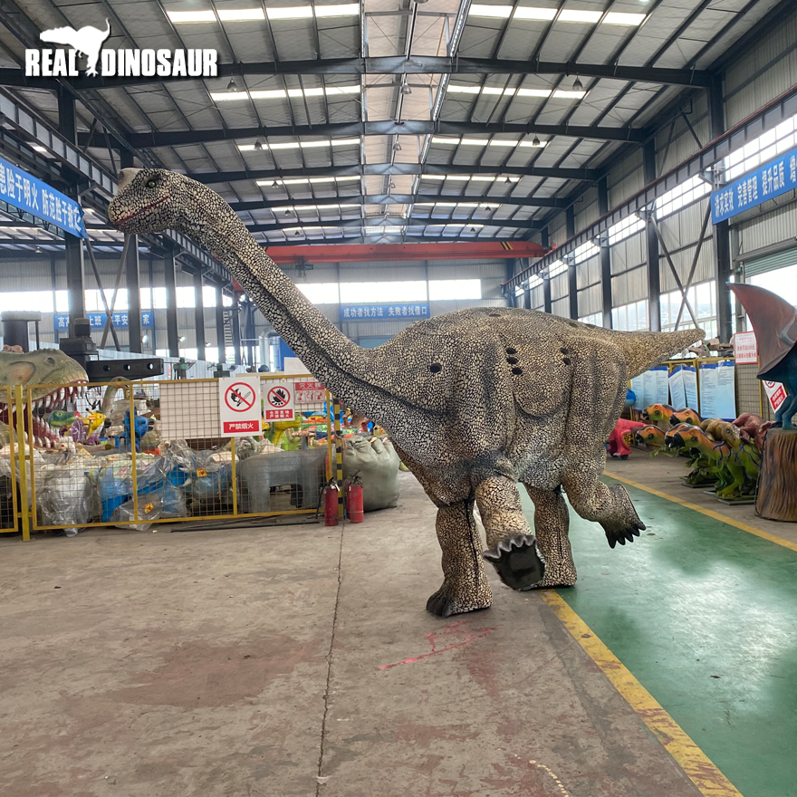 Silicon rubber Brachiosaurus two persons walking dinosaur costume for sale